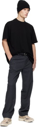 WOOYOUNGMI Black Ear Buckle Leather Belt