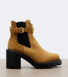 Valentino Garavani Beatle VLogo suede ankle boots