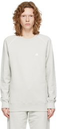 Helmut Lang Grey Terry Logo Sweatshirt