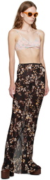 Dries Van Noten Multicolor Floral Maxi Skirt