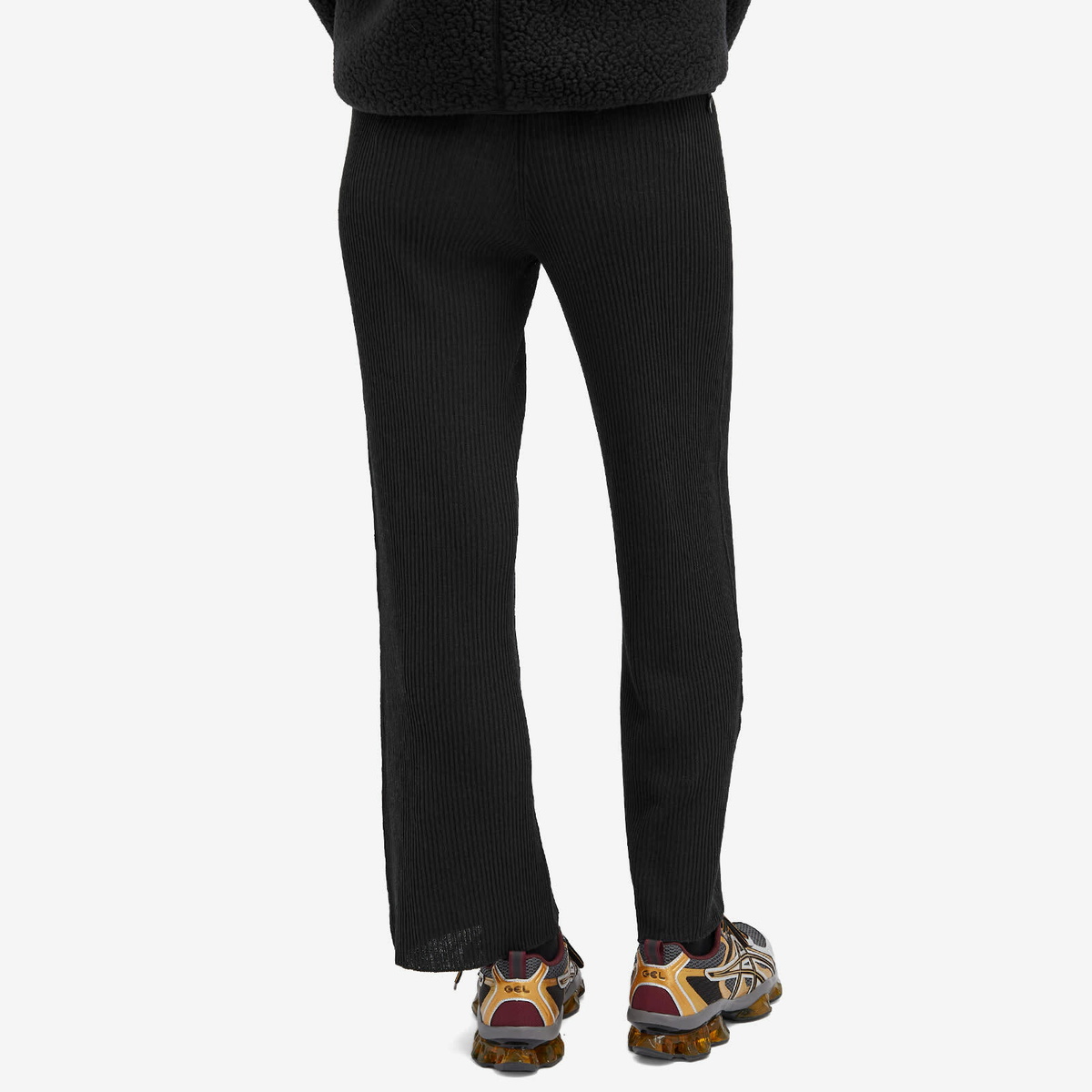Snow Peak Women's High Gauge Light Knit Trousers in Black