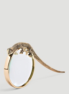 Gecko Magnifying Glass in Gold