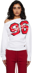 Vivienne Westwood White '96 Switch' Long Sleeve Hebo T-shirt