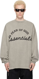 Fear of God ESSENTIALS Taupe Training 90s Long Sleeve T-shirt