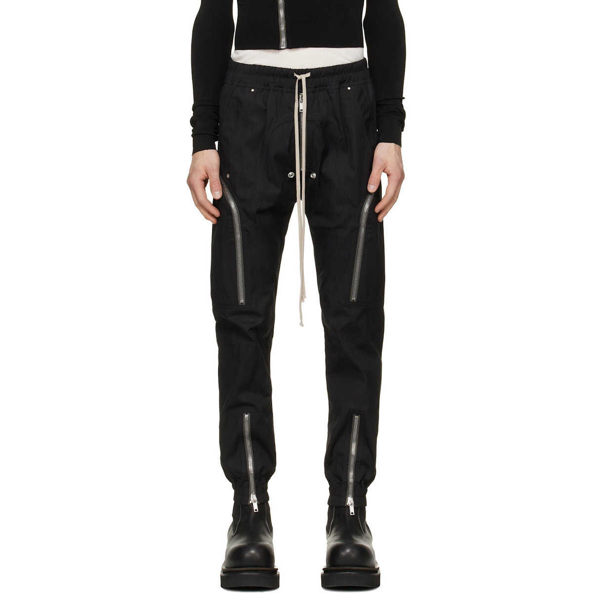 Rick Owens Black Tower Heizer Cargo Pants
