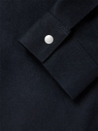FRAME - Wool-Blend Flannel Chore Jacket - Blue