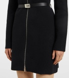 Ferragamo Zip-up belted shirt dress
