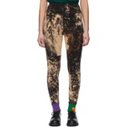 S.R. STUDIO. LA. CA. Black SOTO Hand-Bleached Contrast Rib Leggings