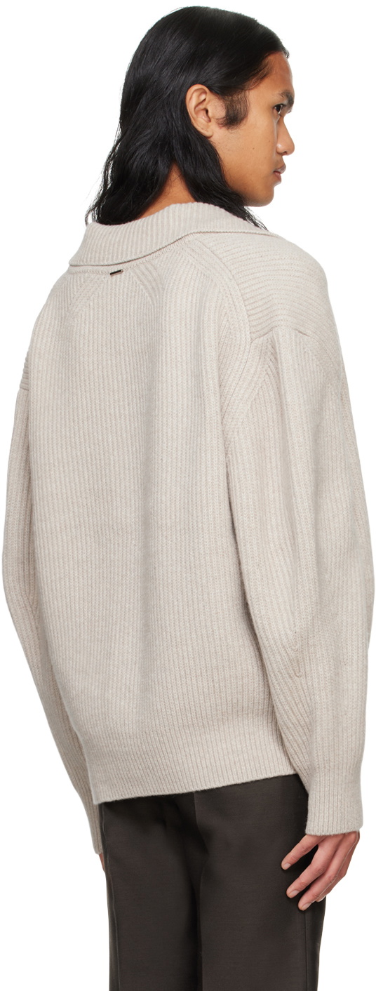 System Gray Wide Cardigan