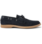 Brunello Cucinelli - Suede Boat Shoes - Navy