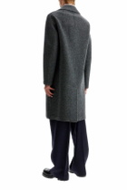 HARRIS WHARF LONDON double-breasted wool coat in boiled Grey