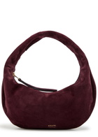 Khaite Olivia Mini Suede Hobo top Handle bag - Burgundy - One Size