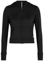Vuori Halo Mini Hooded Stretch-jersey Sweatshirt Black