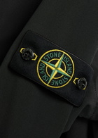 Stone Island Logo-appliquéd Water-resistant Hooded Soft Shell Jacket Black