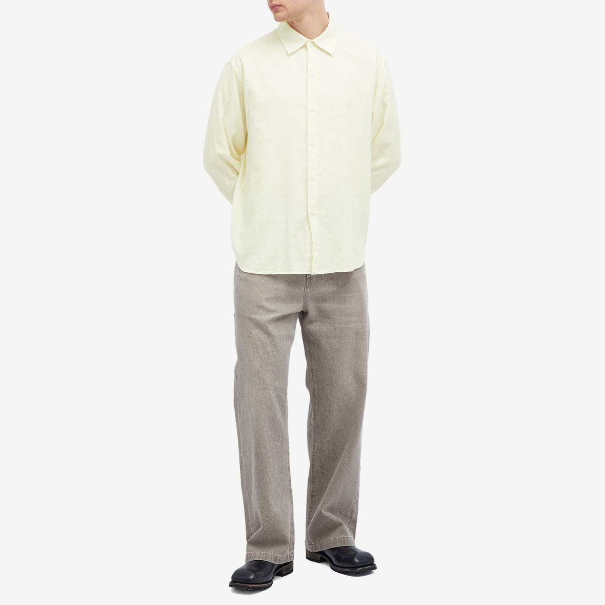 mfpen Men's Generous Shirt in Peeled Ivory mfpen