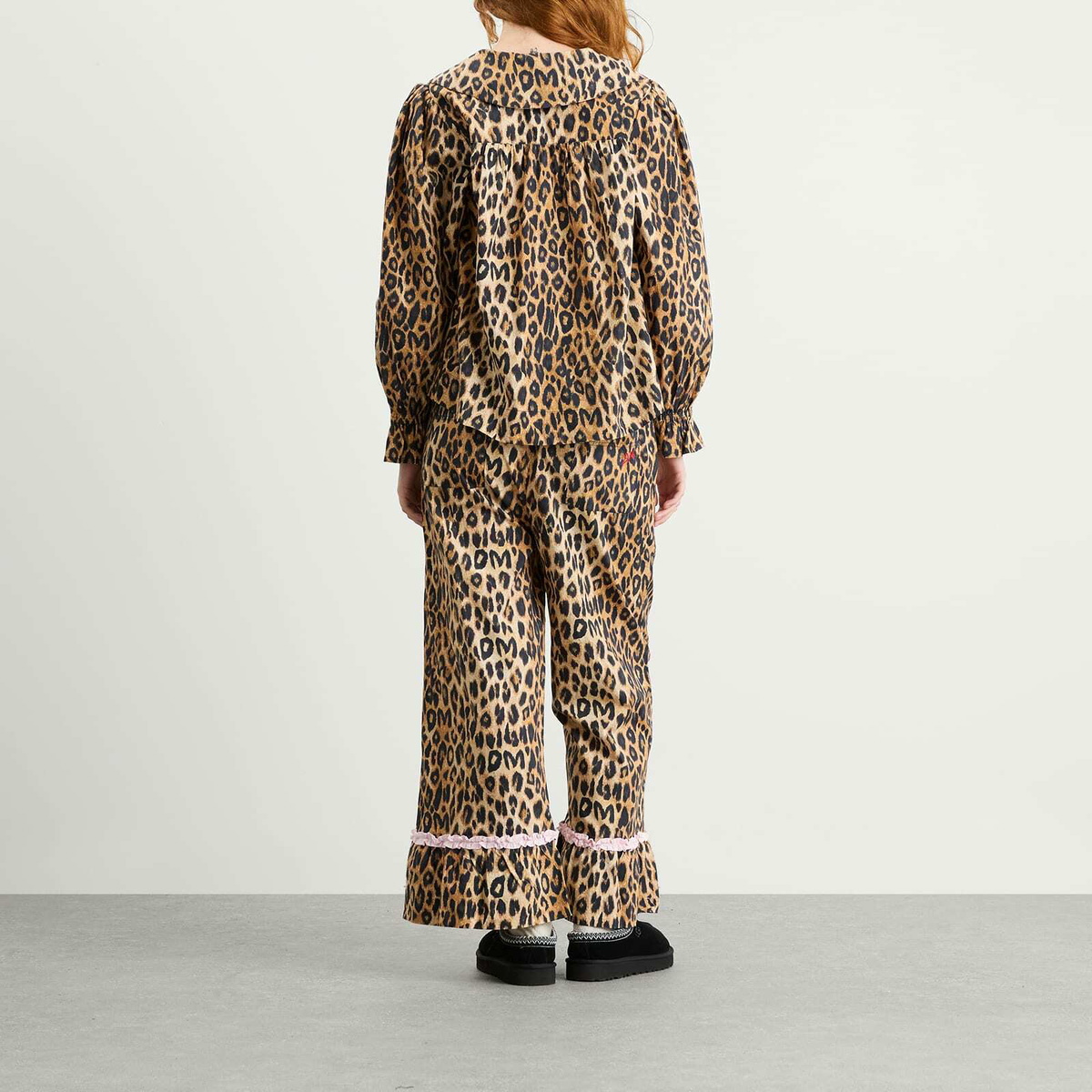 Damson Madder Women's Felice PJ Set in Leopard