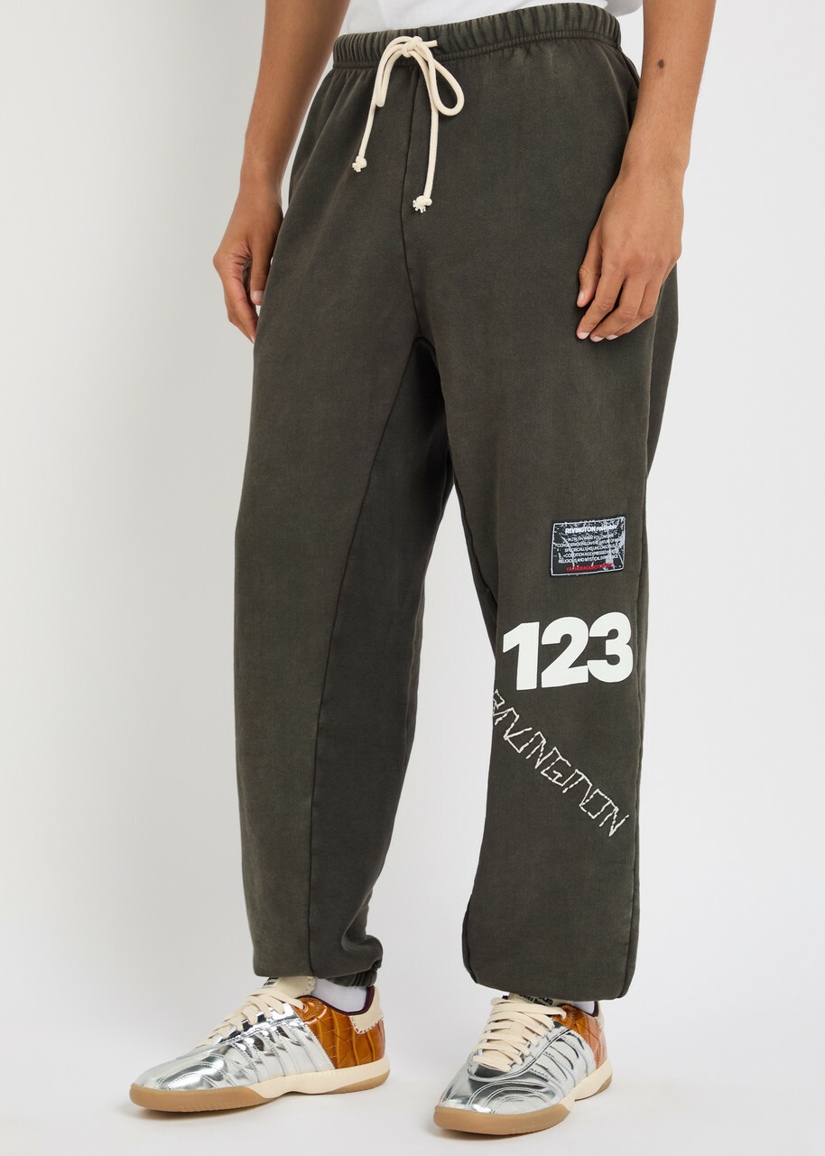 Rivington Roi Rebis Cva Uso-123 Logo-appliquéd Cotton Sweatpants Black