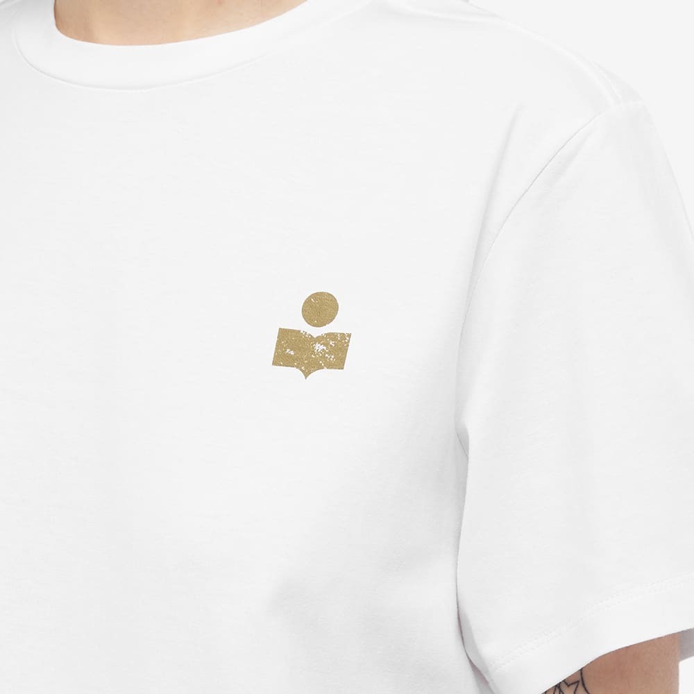 Isabel Marant Women's Zewel Logo T-Shirt in Khaki/White