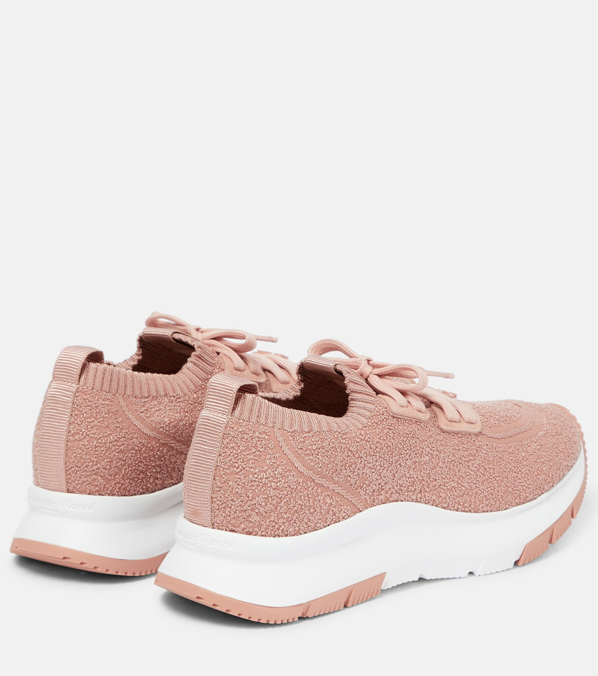 Gianvito Rossi - Jacquard-knit sock sneakers