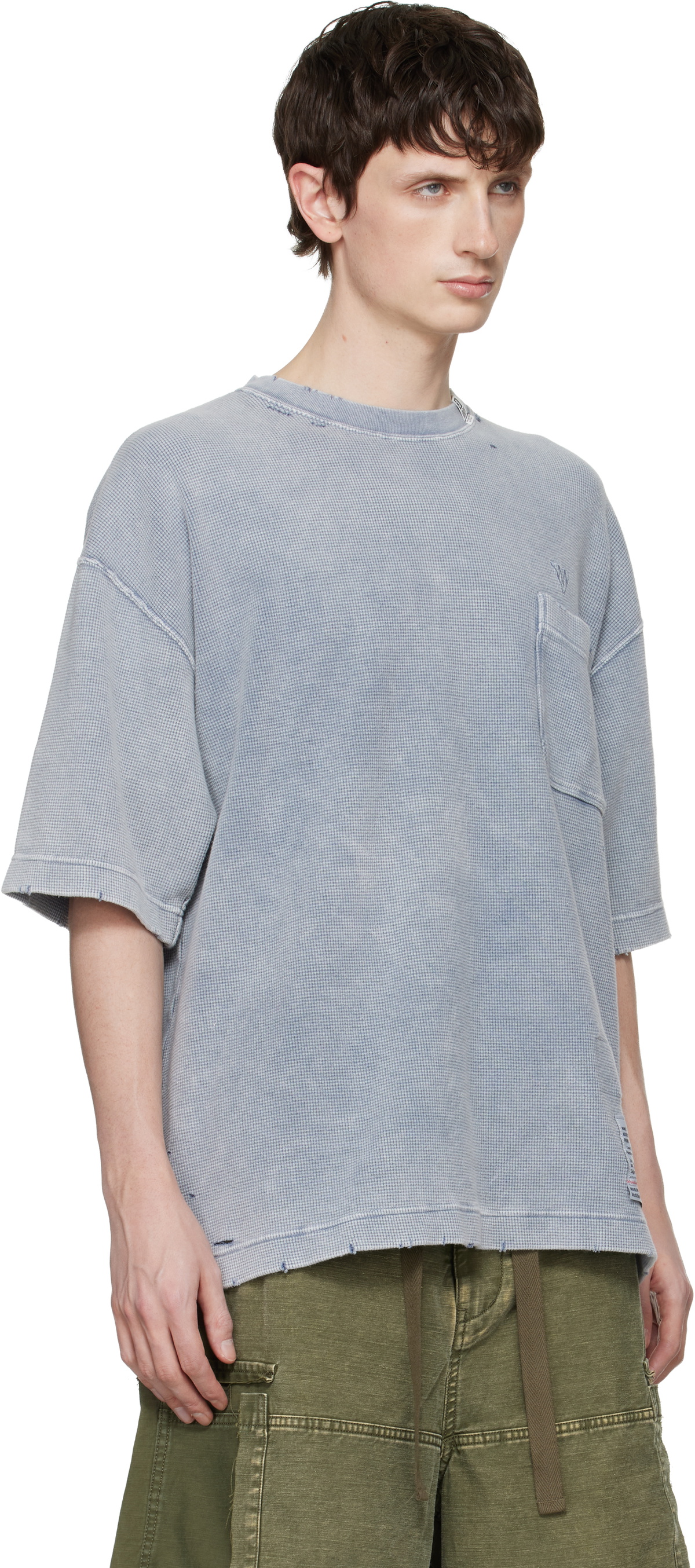 Maison MIHARA YASUHIRO Gray Bleached Thermal T-shirt