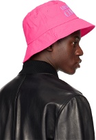 Versace Jeans Couture Pink Logo Bucket Hat