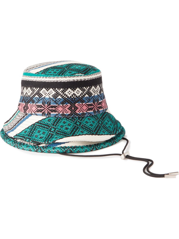 Photo: Sacai - Cotton-Jacquard Bucket Hat