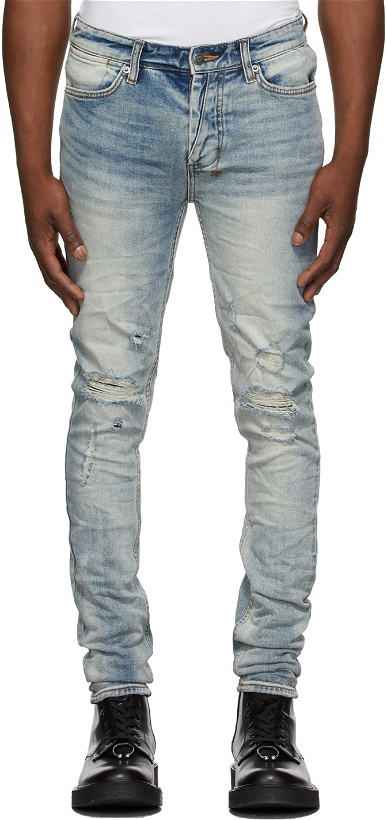 Photo: Ksubi Blue Skyhigh Trashed Van Winkle Jeans