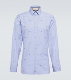 Gucci - GG striped cotton shirt