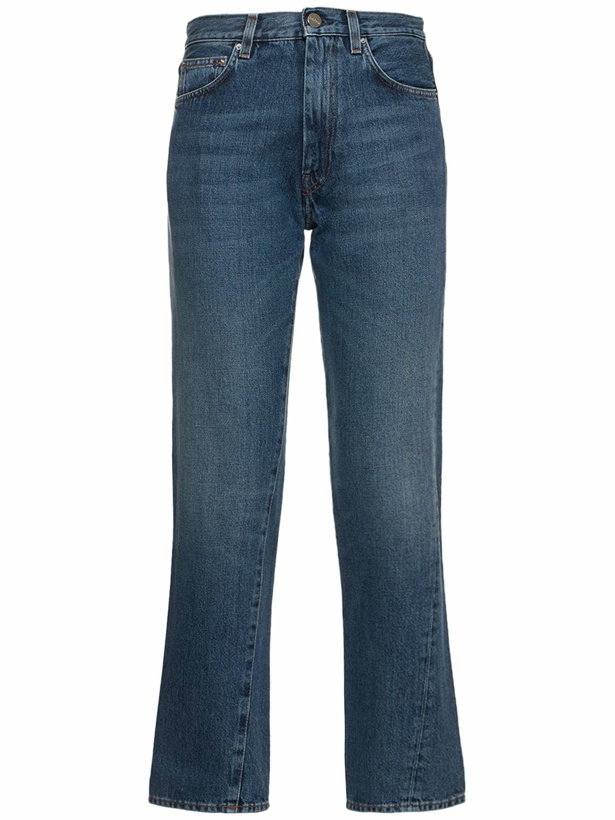 Photo: TOTEME - Twisted Seam Cotton Denim Jeans