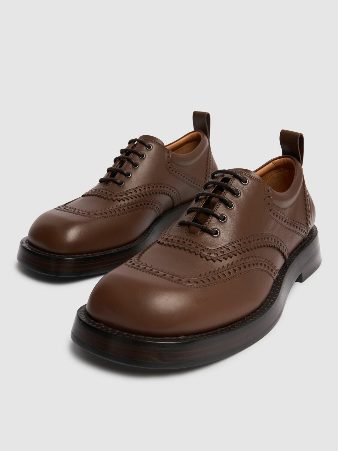 Alexander McQueen Brogue Detailed Lace-Up Derby Shoes Alexander McQueen Brogue Detailed Lace-Up Derby Shoes – On  main image 3