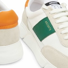 Axel Arigato Men's Genesis Vintage Runner Sneakers in White/Orange/Green