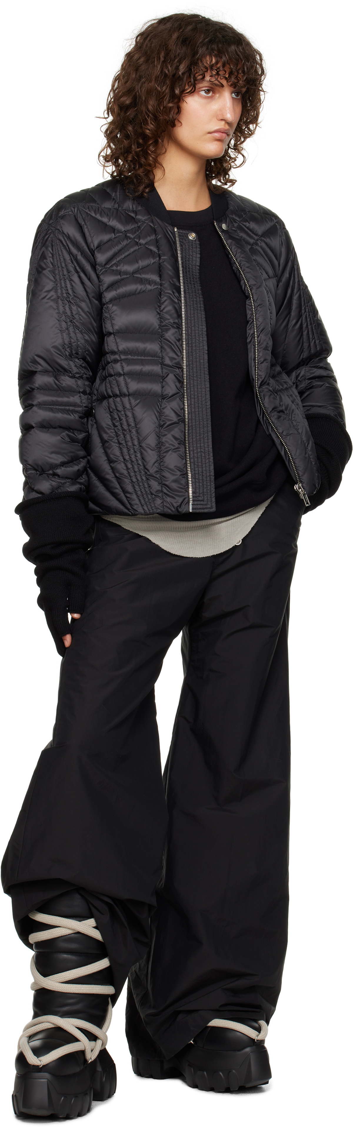 限定コラボ【Moncler＆ Rick Owens】Bomber Megapenta Flight Moncler x Rick Owens Megapenta Flight Down Bomber Jacket