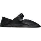 HEREU Black Llasada Supple Shiny Ballerina Flats