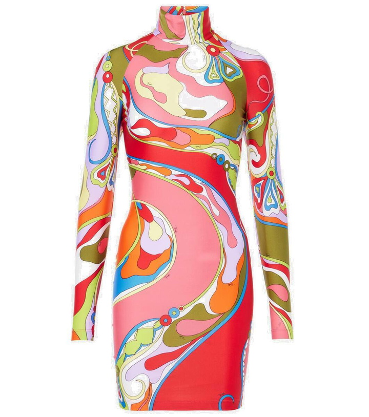 Photo: Pucci Orchidee jersey minidress