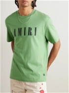 AMIRI - Logo-Print Cotton-Jersey T-Shirt - Green