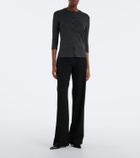 The Row Alena cotton, cashmere, and silk cardigan