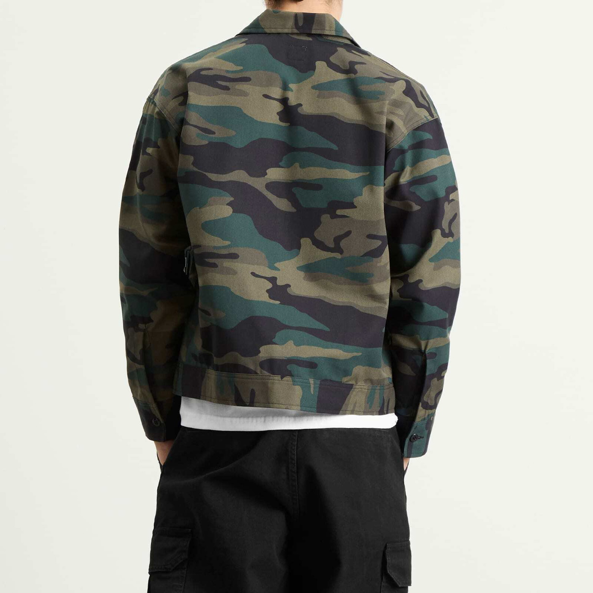 Randy's Garments Men's Randy’s Garments  Station Jacket in Woodland Camo Twill