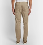 Theory - Zaine Slim-Fit Cotton-Blend Poplin Trousers - Neutrals