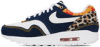 Nike Navy & White Air Max 1 Premium Sneakers