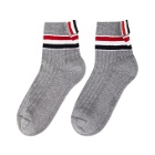 Thom Browne Grey RWB Stripe Athletic Socks