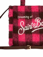 MC2 Saint Barth Wooly Colette Fringed Handbag With Check Pattern