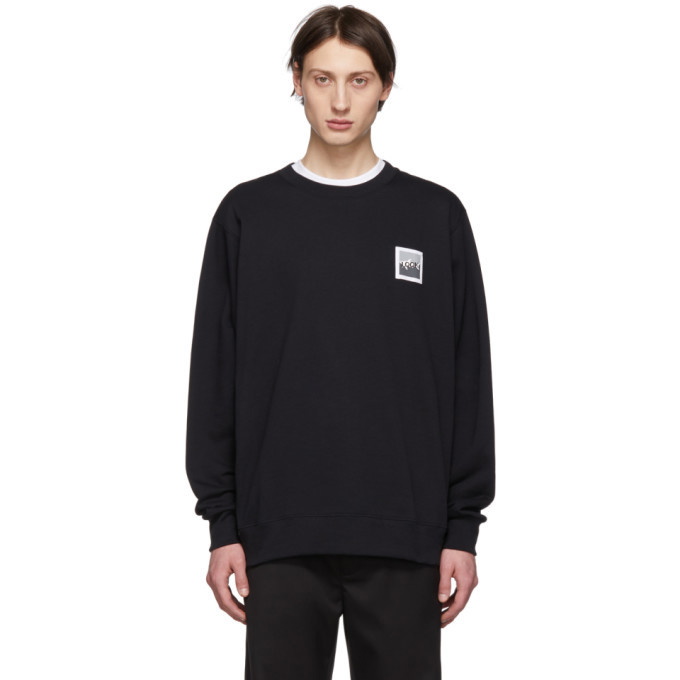 LQQK Studio for Paul and Shark Black Logo Sweatshirt LQQK