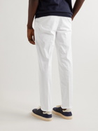 Altea - Dumbo Slim-Fit Cotton-Blend Gabardine Drawstring Trousers - White