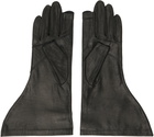 Rick Owens Black Tower Flared Gloves