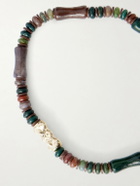 Luis Morais - 14-Karat Gold Agate Beaded Bracelet