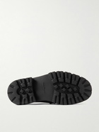 FERRAGAMO - Logo-Embellished Leather Loafers - Black