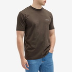 Norse Projects Men's Johannes Organic Logo T-Shirt in Espresso