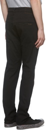 Nudie Jeans Black Slim Adam Trousers