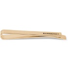 Burberry - Logo-Engraved Gold-Plated and Enamel Tie Clip - Gold