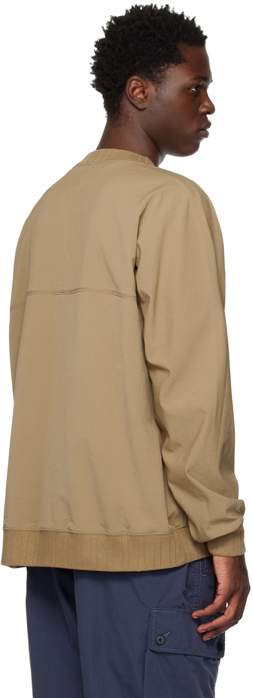 nanamica alphadry crew neck Taupe S ナナミカ Nanamica Taupe Alphadry Sweatshirt Nanamica